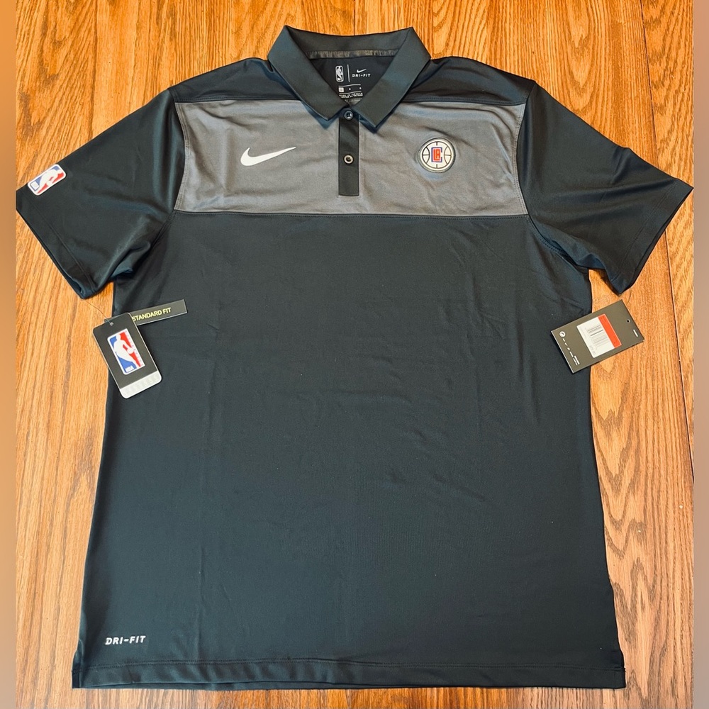 Nike Los Angeles Clippers Dri-Fit Performance Polo Shirt - NWT SIZE MENS LARGE